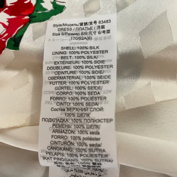 Tea Rose Ruffle Silk Belted Wrap Dress from TORY BURCH - Picture 16 of 16